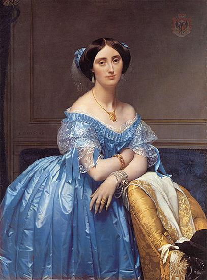 Jean Auguste Dominique Ingres Portrait of Princesse Albert de Broglie